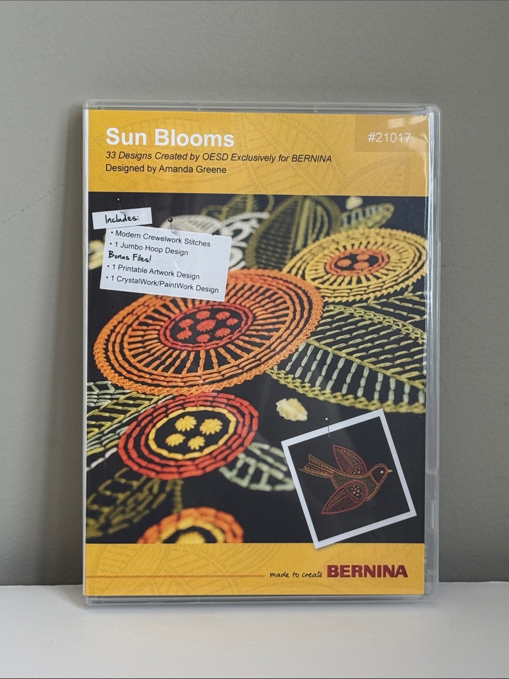 Bernina Sun Blooms Embroidery Design Collection by Amanda Greene